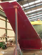 Fibreglass roof mould section